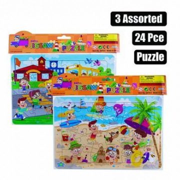 PUZZLE JIGSAW CARTOON ASSTD 24PC