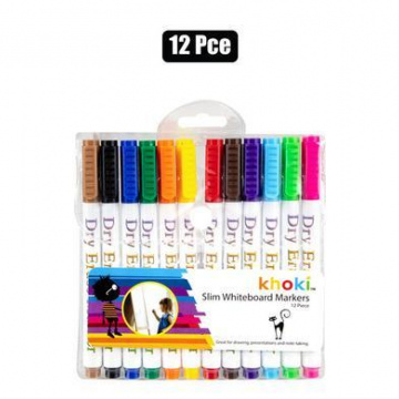 MARKER WHITEBOARD SLIM 12PCE