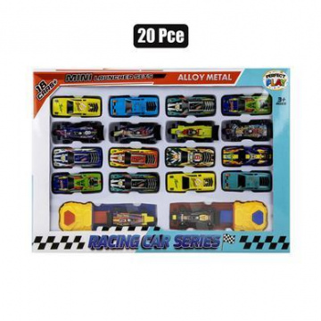 DIE CAST SET W-18 CARS & 2 LAUNCHERS