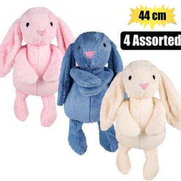 PLUSH BUNNY FLAPPY EARS & PINK 44cm