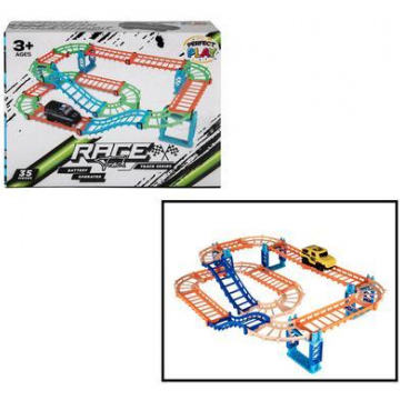 BATTERY OPERATED DIY TRACKSET 35PC